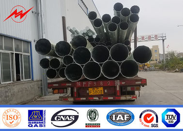 Q235 Cross Arm 12m Tiang Lampu Jalan, Tiang Lampu Oktagonal