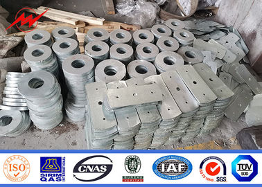 Tiang Utilitas Baja Listrik 80ft 69kv Poligon Dengan Struktur Tiang Galvanis