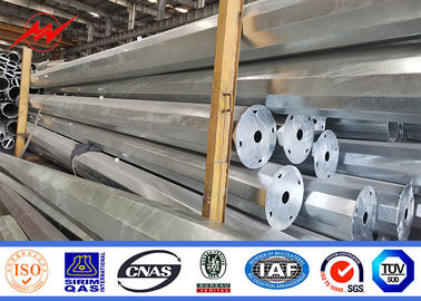 Tiang Utilitas Baja Listrik 80ft 69kv Poligon Dengan Struktur Tiang Galvanis