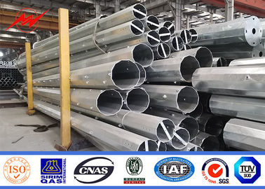 60FT 65FT 70FT 75FT Q345B/A572 Steel Power Pole Dengan Keamanan Gempa 8 Grade
