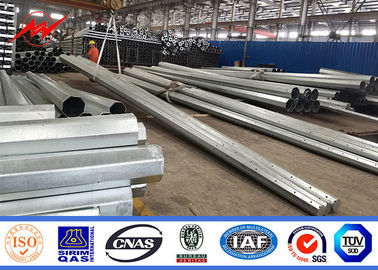 35FT 127-248mm Tiang Baja Tubular 2.75 / 3mm Tebal Hot Dip Galvanis
