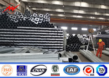 35FT 127-248mm Tiang Baja Tubular 2.75 / 3mm Tebal Hot Dip Galvanis