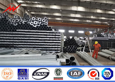 Tiang Daya Utilitas Standar NEA / NGCP 25-100ft Baja Quakeproof Galvanis