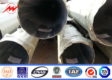Q345 Listrik Tiang Listrik Baja Utilitas Tiang Galvanisasi Hot Dip