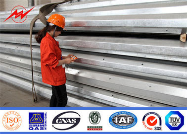 450 Dan 13m Tiang Listrik Utilitas Kerucut Baja Hot Dip Galvanis