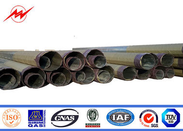 70FT 90FT Transimission Line Tiang Daya Baja Gi Segi Delapan Dengan Bitumen