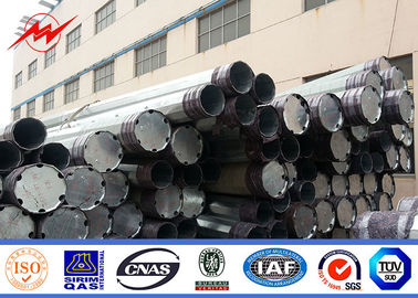 10kv - 550kv Hot Dip Galvanized Steel Pole, Electric Power Pole Untuk Jalur Distribusi