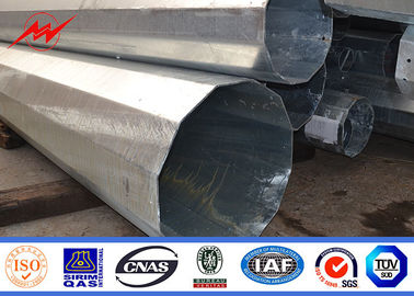 IP65 Tubular Galvanized Steel Pole Untuk Transmisi Listrik 69kv Line