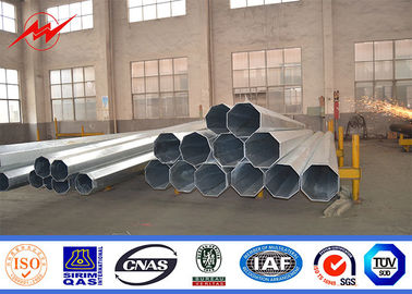 IP65 Tubular Galvanized Steel Pole Untuk Transmisi Listrik 69kv Line
