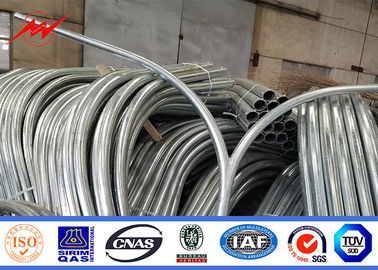 Q235/Q345 Steel Power Pole 3m-15m Tapered Round 2.5-20mm Pengelasan Galvanizing