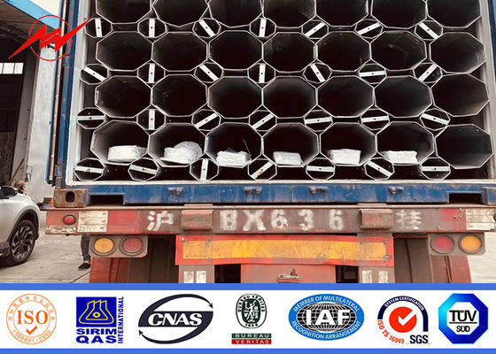 9m 10m 12m 500Dan utilitas tiang listrik untuk jalur transmisi di Afrika Desain yang kuat dan kokoh