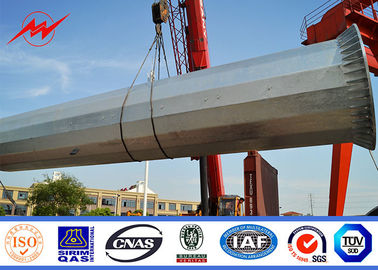 Tiang Transmisi Daya Multi-Sisi 90ft 100ft / Tiang Distribusi Daya ISO