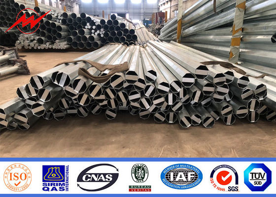 Tiang Transmisi Daya 30ft 40ft 65ft 70ft Untuk Saluran Transmisi