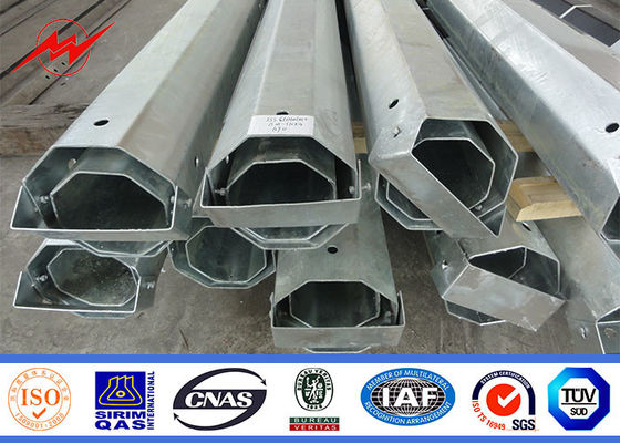 Tiang Transmisi Daya 25ft 100ft Hot Dip Galvanis
