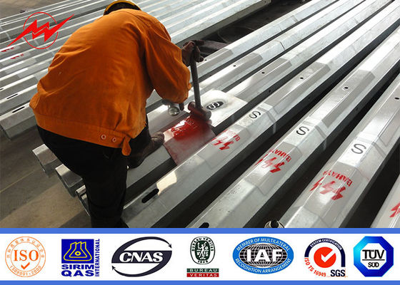 9m 10m 12m 500Dan utilitas tiang listrik untuk jalur transmisi di Afrika Desain yang kuat dan kokoh