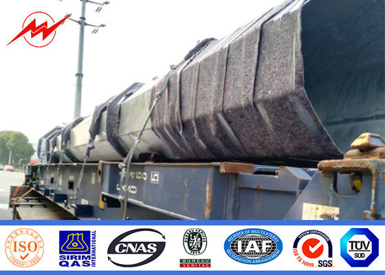 90ft 100ft 110ft Tiang Distribusi Daya Dengan Galvaniztion