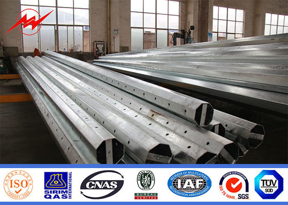 Tiang Baja Tubular Galvanis 40ft 500kg Hot Dip