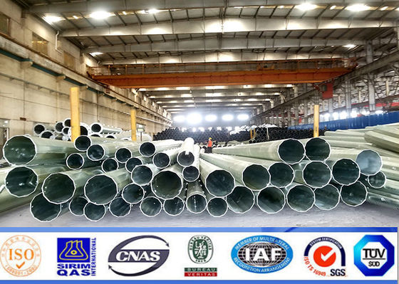 2.5mm Tegangan Tinggi 10Kv - 220Kv Tapered Steel Poles
