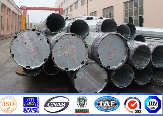 2.5mm Tegangan Tinggi 10Kv - 220Kv Tapered Steel Poles