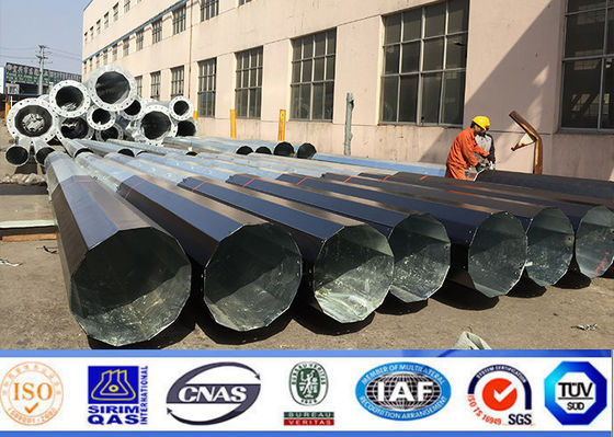 Q345 80ft Dan 90ft Utilitas Tiang Listrik Untuk Transmisi