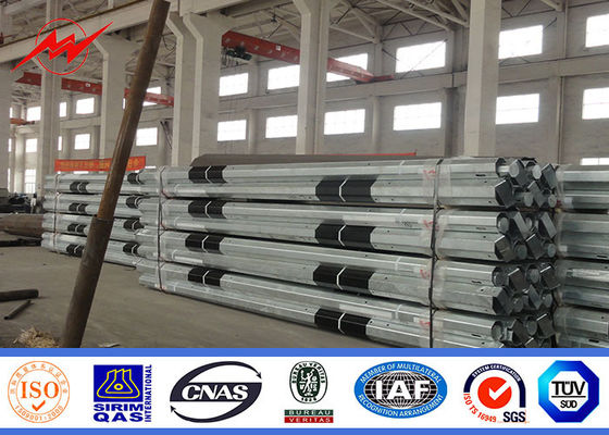 Menara Monopole Tapered Galvanis 11m 12m 15m Hot Dip