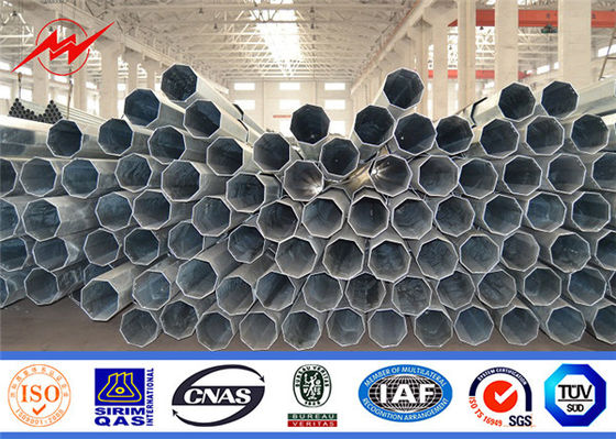 69KV Q345 NEA Standar Tiang Listrik Galvanis