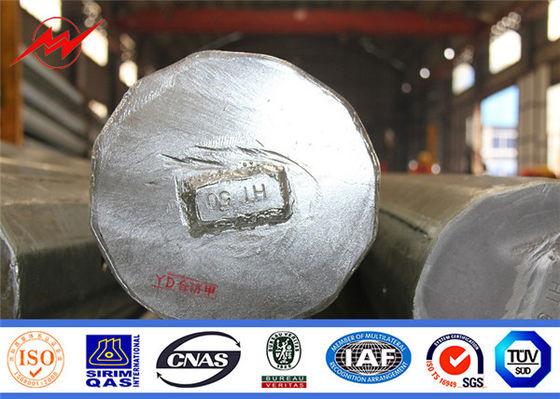 138kv Listrik ASTM A123 Utilitas Tiang Listrik Explosion Proof