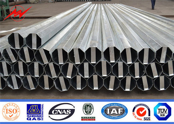 69KV Q345 NEA Standar Tiang Listrik Galvanis