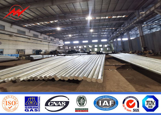 ASTM A123 Utilitas Power Pole Galvanisasi Dan Lapisan Polyester Warna