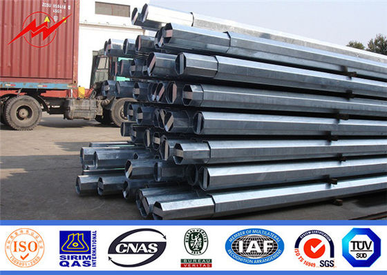 NEA standar utilitas tiang listrik dengan Hot Dip Galvanizing untuk transmisi yang tahan lama