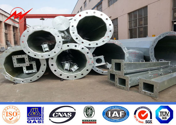 69 KV Q345 NEA Standar 86um Hot Dip Galvanized Pole