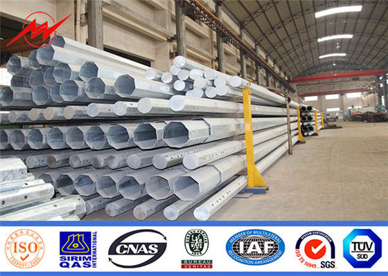 30ft Astm A572 Gr50 Tiang Logam Galvanis Kerucut Tebal 1mm