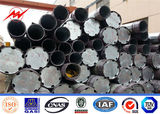 30ft Astm A572 Gr50 Tiang Logam Galvanis Kerucut Tebal 1mm