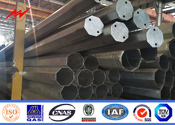 Q345 Galvanis Transmisi Daya Listrik Baja Pole Tubular 32m