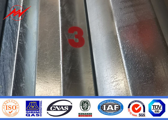 S355JR Steel Tubular Pole Distribusi Listrik Transmisi Tenaga Galvanis