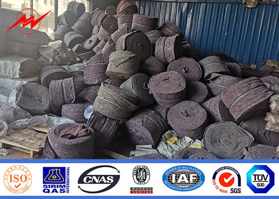 16m 1200 Dan Tiang Tubular Baja Galvanis Untuk Proyek Jalur Distribusi Luar