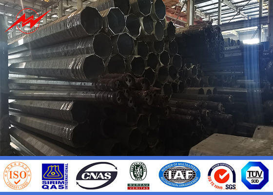 S355JR Steel Tubular Pole Distribusi Listrik Transmisi Tenaga Galvanis