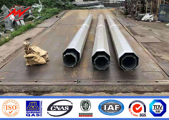 9m-13m Electric Steel Tubular Pole dengan Hot Dip Galvanization untuk Pasar Afrika