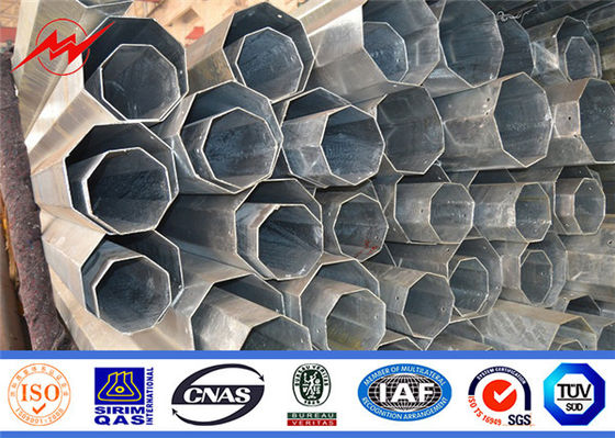ASTM A123 Utilitas Power Pole Galvanisasi Dan Lapisan Polyester Warna