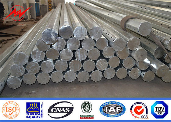 36mm Polygonal 11.8m 4000 Dan Tiang Tenaga Listrik Untuk Proyek Jalur Transmisi