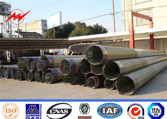 36mm Polygonal 11.8m 4000 Dan Tiang Tenaga Listrik Untuk Proyek Jalur Transmisi