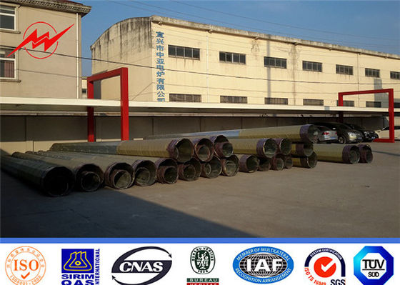 10ft Gr65 Cctv Awsd 1.1 Tiang Baja Galvanis Dengan Aspal