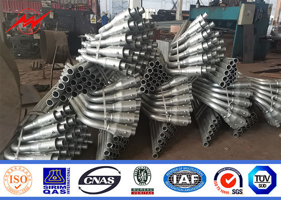 12m Tiang Lampu Jalan Lengan Tunggal Tiang Lampu Persegi Galvanis