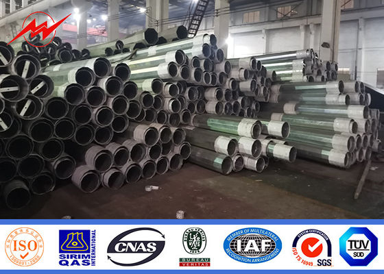 9m-13m Electric Steel Tubular Pole dengan Hot Dip Galvanization untuk Pasar Afrika