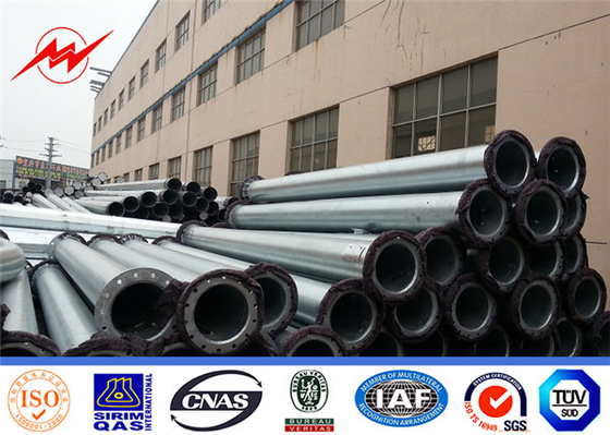 Tiang Listrik Baja Q345 Galvanis Untuk Proyek Jalur Listrik