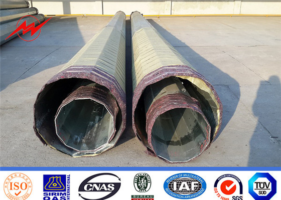 Tiang Listrik Baja Q345 Galvanis Untuk Proyek Jalur Listrik