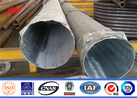 Tenaga Profesional Q345 Tubular Steel Pole 30mm Multi Circuit