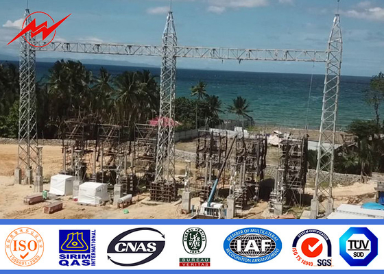 110kv 230kv Mono Pole Tower Untuk Proyek Jalur Transmisi