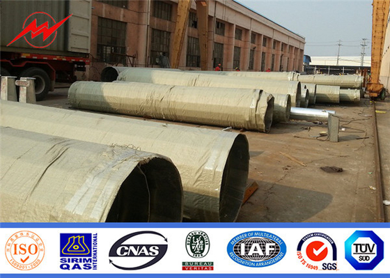 138KV Tubular Steel Power Pole Untuk Lini Transmisi Daya 1 mm hingga 36 mm