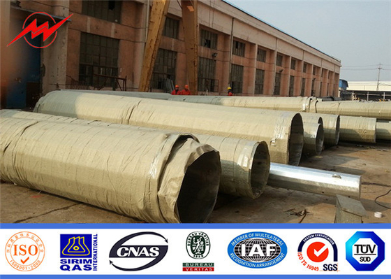 Hot Dip Galvanized Power Distribution Pole Baja Listrik 35FT 40Ft